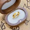 Anillo de níquel perlado estilo boutique método antiguo tienda de oro con anillo liso imitación oro alta textura suministro venta directa
