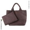 Bolso Tote de Negocios Transfronterizo para Viajeros PU Tejido Gran Capacidad Bolso de Mano 2022 Nueva Moda Bolso Tejido Casual