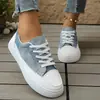 Zapatos Bajos de Mujer Talla Grande Transfronterizos Estilo Nuevo Otoño 2025 Suela Suave Transpirables Slip-on de Lona Venta al por Mayor de Comercio Exterior