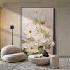 Pintura decorativa para porche de tres dimensiones color crema para alivio del viento mariposa abstracta casa frente a puerta opuesta mural flor sala de estar pintura colgante