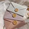 Polvo de Brillo Dorado Sobre Sello de Cera Diario DIY Regalo para Adultos Tarjeta de Felicitación Invitación Examen de Admisión Preparatoria Sobre Multicolor Venta al por Mayor