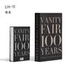 Dobrável Revista de Moda Simulação Livro Simples Inglês Mesa de Café Falso Livro Livro de Exibição Hotel Villa Light Luxury Soft Dress