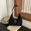 Bolso hobo retro de estilo étnico, minibolso de hombro para mujer, bolso simple de PU para debajo del brazo, perfecto para el uso diario