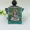 Novos Oito Guardiões da Vida 12 Zodíaco Pintado à Mão Ouro Meia Mão Pintado Thangka Núcleo Vermelho Tang Puxian Canvas