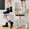 Calcetines Nuevos de Primavera y Verano para Niñas, Calcetines Cortos de Princesa para Niños, Calcetines de Encaje Estilo Princesa para Niñas, Calcetines para Bebé con Lazo