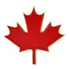 2026 Estilo Nuevo Hoja de Arce Roja Canadiense Broche Joyería al por Mayor Insignia de Pin de Aleación Esmaltada Accesorios para Ropa