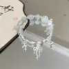 Pulsera Joyería de Mano Pulsera de Mariposa Morada Pulsera de Cristal de Imitación Pulsera para Mujer Joyería de Moda Pulsera de Cristal Pulsera de Amatista