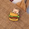 Estilo coreano bonito broche acrílico dos desenhos animados urso pino da menina pequena joia emblema saco pingente atacado patch