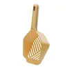 Pala para Arena de Gato Plástico Mango Largo Pala para Gato Pala Grande para Excremento de Gato Arena para Gatos Pala Grande Agujero Fino Suministros para Mascotas