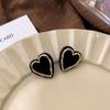 Pendientes de Amor Pata de Gallo Personalizados Aguja de Plata Primavera y Verano Nuevos Pendientes Geométricos a Cuadros Pendientes de Temperamento Versátiles para Mujer Venta al por Mayor