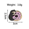 Broche Serie Perezoso Lindo de Nicho Insignia Decorativa de Resina con Forma de Almohada de Plátano Aleación Esmaltada