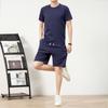 Traje Deportivo de Secado Rápido Nuevo Transfronterizo Verano 2025 Camiseta de Manga Corta Pantalones Cortos Traje de Ropa de Trabajo con Logo Impreso