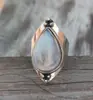 Anillo de piedra lunar retro de Wecheng Wish AliExpress, gran oferta, joyería de estilo punk de moda europea y americana.
