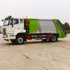 Camión compactador de basura de 15 metros cúbicos con caja de carga sellada y curva, diseñado para la sanidad urbana y rural y el transporte de residuos domésticos compactados