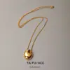 Original de Gama Alta Sin Decoloración Gota de Agua Geométrico Estilo ins Personalizado Muy Sencillo Lujo Ligero Nicho Cadena de Lana Collar