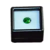 Caja para Piedras Sueltas Caja de Empaque Cuadrada de Plástico Acrílico con Tapa de Vidrio para Exhibición y Almacenamiento de Joyería de Anillo con Piedras de Colores