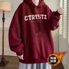 Moletom com Capuz Estampado Carta Americana Masculino Outono e Inverno Solto Estilo Japonês Fashionável Tamanho Grande Top Jaqueta Acolchoada