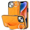 Adecuado para iPhone 15 Funda de Cuero con Pulsera de Anillo 15Pro Moda Cuero Patrón Ondulado Funda Totalmente Cubierta Resistente a Caídas