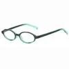 Gafas de Marco Pequeño Ovaladas Estilo Puro Deseo Secundario COS Marco de Gafas Espejo Plano Simple Forma Cóncava Gafas Estilo Subcultura Femenina