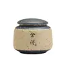 Mini Recipiente Criativo para Chá, Pote de Armazenamento, Mini Recipiente de Chá Cerâmico Vintage, Recipiente Doméstico Selado à Prova de Umidade para Chá Pu'Er