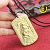 Amuleto Popular del Dios de la Riqueza, Colgante del Dios de la Riqueza de las Cinco Direcciones, Tarjeta de Cintura Auspiciosa de Protección, Llavero Atractor de Riqueza de Zhao Gongming al por Mayor