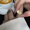 Anillo de Cangrejo Nuevo Creativo de Hip Hop a la Moda Elegante Dorado para Mujer con Apertura Ajustable Joyería Simple Versátil