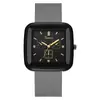 Reloj Cuadrado de Moda Otoño e Invierno Nicho Estudiante Correa de Silicona Simple Estilo Coreano Reloj para Mujer Reloj de Cuarzo Mujer Negro