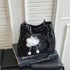Bolso Tote Nuevo de Primavera con Estampado de Estrellas para Mujer, Bolso de Hombro de Gran Capacidad para el Trabajo, Lindo Bolso de Mano con Colgante de Nube