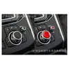 Para Mazda Mazda CX-5 adesivos decorativos de controle multimídia em fibra de carbono vermelha acessórios de modificação de interior de carro
