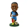 Figura de resina de estrella de fútbol versión Q con cabeza que se balancea, adorno de escritorio para fans, artesanías, suministro para comercio exterior