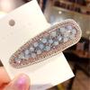 Horquilla Coreana para Mujer con Pedrería Clip de una Palabra Ins Diamantes Completos Clip para Flequillo Horquilla Lateral con Clip de Borde de Diamantes Accesorios para el Cabello para Niñas