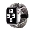 Adequado para pulseira apple iwatch apple ajustável trançada 8 pulseira apple fivela dobrável sucção magnética pulseira ultar