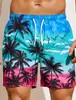 Pantalones de playa holgados europeos y americanos 2024, pantalones de surf de verano con estampado 3D de humo, pantalones cortos de moda para hombre