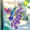 Nuevo Colgante de Pájaro Acrílico Transfronterizo para Decoración de Sala de Estar Interior y Jardín Exterior, Adorno Colgante para Arreglo de Fiesta Navideña