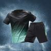 Traje Deportivo Popular Europeo de Tallas Grandes para Hombre, Ropa de Seda Helada de Secado Rápido, Camiseta sin Mangas y Shorts para Fitness, Venta al por Mayor desde Fábrica de Comercio Exterior