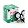 Medidor de gas para máquina de cerveza regulador de presión de cilindro de gas de acero para máquina de cerveza de barril regulador de presión de cilindro de acero de CO2 medidor doble de dióxido de carbono