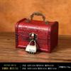 Mini Caixa de Armazenamento Vintage Estilo Chinês Caixa de Joias Embalagem de Joias Caixa de Presente Artesanato em Madeira Adereços de Cinema e Televisão