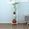 Suporte de flores nórdico de madeira multicamadas para ambientes internos Sala de estar simples Varanda Suporte para vasos de flores de chão com rosas verdes Suporte para armazenamento doméstico Atacado