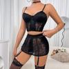 Suministro transfronterizo de Europa y Estados Unidos, comercio exterior, ropa interior sexy, ropa interior de encaje hueco para mujer, perspectiva moldeadora de cuerpo, traje al por mayor