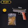 Comendo a arma da areia da areia da liga da arma da liga do injetor do ouro da águia do deserto do brinquedo do brinquedo da galinha pode ser ateada fogo modelo 10cm