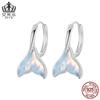 Aifule original colorido fishtail orelha fivela feminino s925 prata esterlina platinado brincos brincos jóias atacado