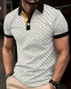 Camisa Polo de Verano para Hombre de Manga Corta con Estampado 3D Europeo y Americano Transfronterizo Camisa Polo Casual de Negocios