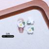 Nova Joia Colorida para Unhas Flor de Gardenia Mini Grampo de Cabelo DIY Flor Pequena Resina Usável Decoração para Nail Art Venda por Atacado