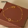 Pulsera Personalizada de Acero de Titanio con Letras para Mujer Cadena de Cuentas con 26 Letras Inglesas Acero Inoxidable Estilo Ins de Lujo Ligero Personalización al por Mayor