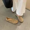 Zapatos planos de mujer estilo retro francés con separación de dedos, nueva colección otoño 2026, cómodos y fáciles de usar, diseño slip-on, piel suave