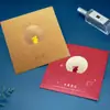 Tarjetas de felicitación personalizadas para el Festival de Medio Otoño con un toque de alta gama, tarjetas de agradecimiento de empresa para empleados, tarjetas corporativas personalizadas escritas a mano para el Festival de Medio Otoño