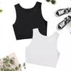 Estilo Transfronterizo 2023 Nueva Moda Versátil Camiseta sin Mangas Moderna Ropa Interior Estilo Ins Camiseta sin Mangas Conjunto de Dos Piezas