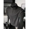 Camiseta Estruturada de Manga Curta 2026 Verão Novo Estilo Tamanho Grande Moda Casual Tendência Estilo Preguiçoso Masculino Simples e Discreto