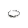 Anillo Versátil de Personalidad Plateado Galvanizado de Plata S999 de Alta Calidad para Mujer, Joyería de Anillo de Corona con Diamante de Seis Garras de Lujo Ligero
