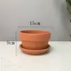 Maceta de barro antigua maceta de paisaje maceta para plantar diy planta suculenta pequeña flor pequeña planta en maceta con plato maceta de azulejo